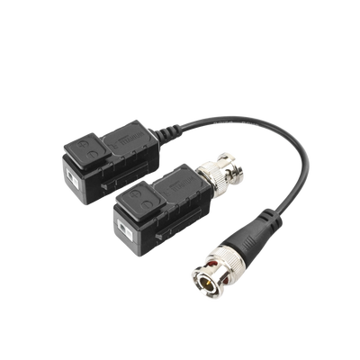 Imagen de Kit de Transceptores (Baluns) con Terminal PUSH SUPERIOR, Resolución 4K , Cable flexible COAXIAL Blindado / COAXITRON / AUDIO POR COAXITRON / Menu OSD /Conector 100% COBRE / protección TVS, Calidad PREMIUM