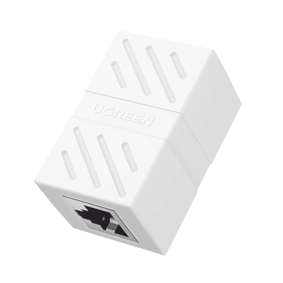 Imagen de Acoplador (Extensor de Cable Ethernet RJ45 a RJ45) | 1000Mbps | Compatibilidad con Cat7 Cat6A Cat6 Cat5e | Compatible con POE | Ignífugo | ABS | Color Blanco.