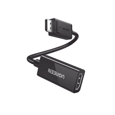 Imagen de Convertidor DisplayPort a HDMI 4K@60Hz | 3D | HDR | Blindaje interno |  Boton Liberador  | Largo 25cm | Carcasa de ABS | Plug & Play.