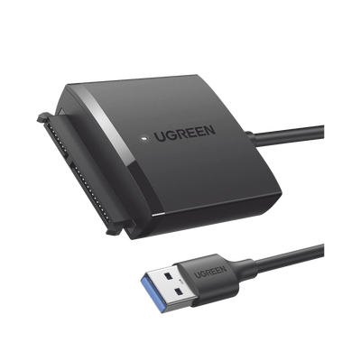 Imagen de Adaptador USB 3.0 a SATA III | Compatible con Disco Duro HDD y SSD de 2.5" y 3.5" de hasta 12 TB | Velocidad USB 3.0 de hasta 5 Gbps | Alta Velocidad con UASP & TRIM | Cable de 50 cm.