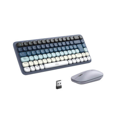 Imagen de PAQUETE DE TECLADO Y MOUSE INALÁMBRICO UGREEN AZUL