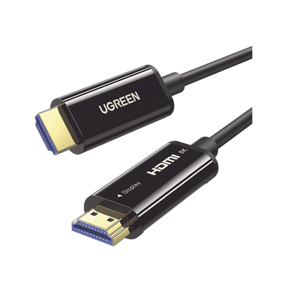 Imagen de Cable HDMI de 20 Metros por Fibra Óptica 8K@60Hz / Fibra de 4 núcleos + Cobre estañado de 7 núcleos / Compatible con HDMI 2.1 / Alta velocidad 18 Gbps / 3D / HDR / Caja de Aleacion Zinc / Premium