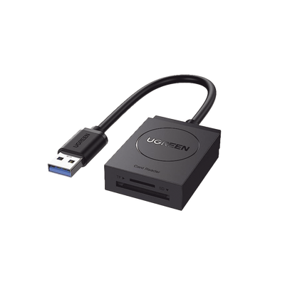 Imagen de Lector de tarjetas USB-A 3.0 a MicroSD (TF) / SD | 5Gbps | Soporta hasta 2TB | Soporta Windows/Mac OS/Linux/Android | Lectura de Tarjetas Simultánea | No Requiere Controlador | Cable de 15cm.