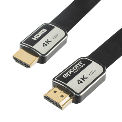 Imagen de Cable HDMI de 10m | Alta Definición | Version 2.0 | Alta velocidad 18Gbps | 4K@60Hz | Conectores Chapados en Oro | Tipo Plano