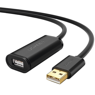 Imagen de Cable de Extensión Activo USB 2.0 / 30 Metros / Macho-Hembra / Booster individual FE1.1S incorporado / Velocidad de hasta 480 Mbps / Ideal para impresoras, consolas , Webcam, etc.