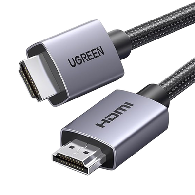 Imagen de Cable HDMI 2.0 de Nylon Trenzado | 3 metros | 4K@60Hz | ARC | Dolby ATMOS | Verdadero HD | DTS HD | HDR | Inversivo 3D | 3 modos de visualización | 3 Capas de Protección + 4 de Blindaje | Niquelado | Carcasa de Aluminio.