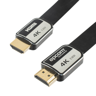 Imagen de Cable HDMI de 1m | Alta Definición | Version 2.0 | Alta velocidad 18Gbps | 4K@60Hz | Conectores Chapados en Oro | Tipo Plano