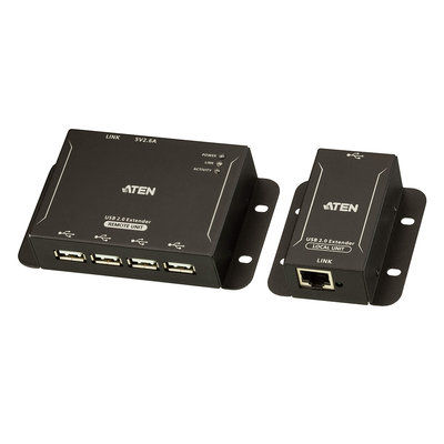 Imagen de Extensor USB 2.0 |Cat 5| Hub de 4 puertos | hasta 50 metros