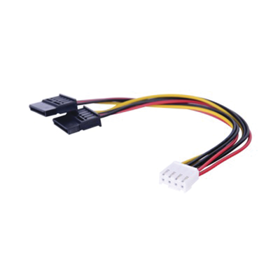 Imagen de Cable Doble de Corriente SATA / Compatible con DVR´s epcom y HIKVISION / 15 cm de Longitud