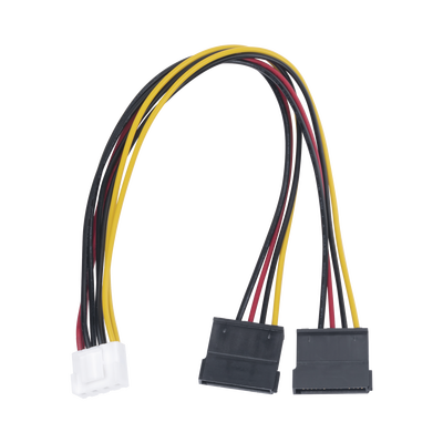 Imagen de Cable Doble de Corriente SATA / Compatible con DVR's epcom / HIKVISION / 25 cms de Longitud