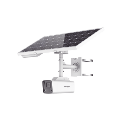 Imagen de Kit Solar IP All in One / Cámara Bala ColorVu 4 Megapixel / Lente 4 mm / Panel Solar / Batería de Respaldo de Litio 23.2Ah (Hasta 24 Días) / Conexión 4G / Accesorios de Instalación