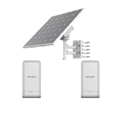 Imagen de Kit Solar de Alimentación + 2 Puntos de Acceso (AP) / Panel Solar / Batería de Respaldo de Litio 360 Wh / 2 Salidas de 12 Vcd / Accesorios de Instalación / Uso en Exterior IP66