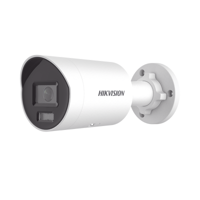 Imagen de Bala IP 4 Megapixel / Lente 2.8 mm /  Dual Light (40 mts IR + 40 mts Luz Blanca) / Darkfighter S / Microfono Integrado /  Exterior IP67 / WDR 130 dB / 4 Analíticos: AcuSense, Deteccion Facial, Conteo de Personas por Cruce y Zona