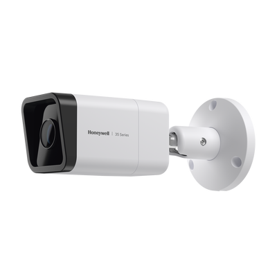 Imagen de Bala IP 8 Megapixel / Lente Mot. 2.7 a 13.5 mm / 60 mts IR /  Ultra Baja Iluminación / IP67 / H.265 / IA (Filtro de Humanos y Vehiculos) / Merodeo / Conteo de Personas / PoE / Audio y Alarmas I/O / ONVIF / NDAA / Serie 35 / Honeywell Security