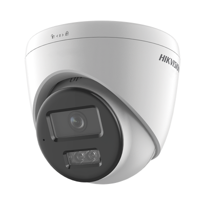 Imagen de [Dual Light] Turret IP 8 Megapixel (4K) / Lente 2.8 mm / 30 mts IR + 30 mts Luz Blanca / Micrófono Integrado / ACUSENSE Lite / Exterior IP67 / H.265 / PoE / ONVIF / Micro SD