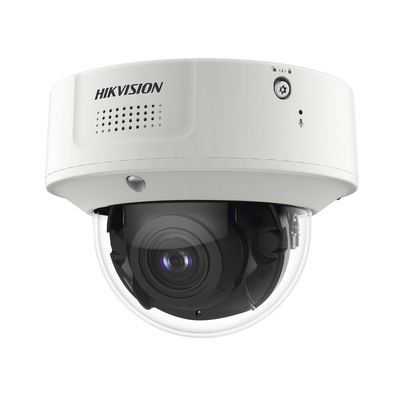 Imagen de Domo IP 4 Megapixel / Lente Mot. 2.8 a 12 mm / 40 mts IR EXIR / IK10 / IP67 / H.265+ / WDR 140 dB / Captura Facial / DeepinView / Búsqueda por Atributos / 2 Micrófonos Integrados / Micro SD