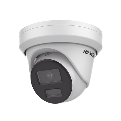 Imagen de Turret IP 4 Megapixel / Lente 2.8 mm / Dual Light (40 mts IR + 40 mts Luz Blanca / DARKFIGHTER S / Microfono Integrado /  Exterior IP67 / WDR 130 dB /  4 Analíticos: AcuSense, Deteccion Facial, Conteo de Personas por Cruce y Zona