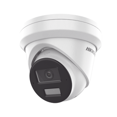 Imagen de [Dual Light + 2 Micrófonos Integrados] Turret IP 4 Megapixel / Lente 2.8 mm / 30 mts Luz Blanca + 30 mts IR / ACUSENSE / Exterior IP67 / WDR 120 dB / PoE / ONVIF / Micro SD / Metal / ACUSEARCH