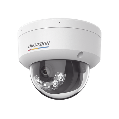 Imagen de [Dual Light + ColorVu] Domo IP 4 Megapixel / Lente 2.8 mm / 30 mts IR + 30 mts Luz Blanca / Micrófono Integrado / ACUSENSE Lite / Exterior IP67 / IK08 / WDR 120 dB / PoE / Micro SD / ONVIF