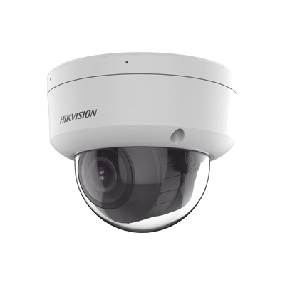 Imagen de [Dual Light + 2 Micrófonos Integrados] Domo IP 8 Megapixel (4K) / Lente Mot. 2.8 a 12 mm / 40 mts Luz Blanca + 40 mts IR / ACUSENSE / Exterior IP67 / IK10 / WDR 120 dB / PoE / ONVIF / Alarmas I/O / Micro SD / Metal / ACUSEARCH