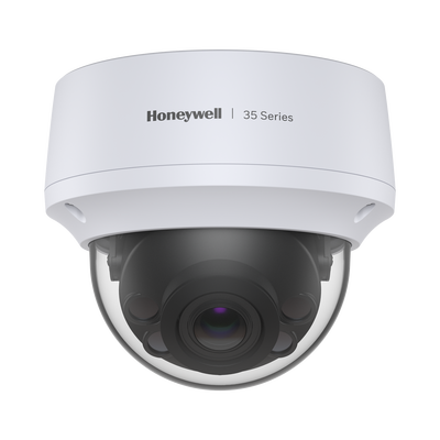 Imagen de Domo IP 8 Megapíxel / Lente Mot. 2.7 a 13.5 mm / 50 mts IR /  Ultra Baja Iluminación / NDAA / ONVIF / IP67 / IK10 /  IA (Filtro de Humanos y Vehiculos) / Merodeo / Conteo de Personas / PoE / Audio y Alarmas I/O / Serie 35 / Honeywell Securit