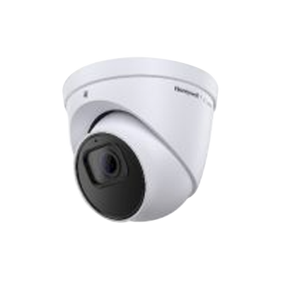 Imagen de Turret IP 5 Megapixel / Lente 2.8 mm / 40 mts IR / Ultra Baja Iluminación / NDAA / ONVIF / Exterior IP67 / H.265 / IA (Filtro de Humanos y Vehiculos) / Merodeo / Conteo de Personas / PoE / Audio y Alarmas I/O / Serie 35 / Honeywell Security