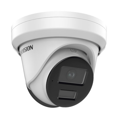 Imagen de Turret IP 4 Megapixel / Lente 2.8 mm / 40 mts IR / Exterior IP67 / DARKFIGHTER / Audio y Alarma I/O / PoE / ONVIF / Micro SD / 4 Analíticos: AcuSense, Deteccion Facial, Conteo de Personas por Cruce y Zona