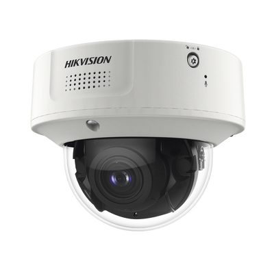 Imagen de Domo IP 4 Megapixel / Lente Mot. 2.8 - 12 mm / 40 mts IR EXIR / IP67 / IK10 / H.265+ / Conteo de Personas por Detección de Rostro (Base de Datos) / WDR 140 dB / DeepinView / 2 Micrófonos Integrados