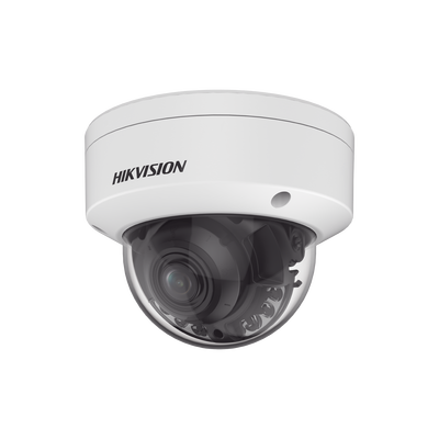 Imagen de [Dual Light + ColorVu] Domo IP 4 Megapixel / Lente 3.6 - 9 mm / 40 mts IR + 40 mts Luz Blanca / WDR 130 dB / Exterior IP67 / IK10 / Captura Facial / Videoanaliticos (Filtro de Falsas Alarmas) / MicroSD