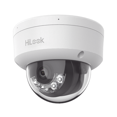 Imagen de HiLook Series / Domo IP de 4 Megapixel   / Lente 2.8 mm / 30 mts IR /  Micrófono Integrado / Exterior IP67 / PoE / WDR 120  / H.265+ / ONVIF