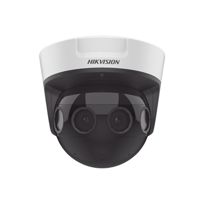 Imagen de PanoVu Series / Vista Panorámica 180° / 32 Megapixel en Total / 4 Lentes 2.8 mm (4 Lentes 8 Megapixel) / 20 mts IR / Exterior IP67 / IK10 / 12 Vcc / PoE+ / Micro SD