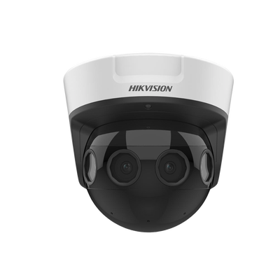 Imagen de PanoVu Series / Vista Panorámica 180° / 16 Megapixel en Total / 4 Lentes 2.8 mm (4 Lentes 4 Megapixel) / 20 mts IR / Exterior IP67 / IK10 / 12 Vcc / PoE+ / Micro SD