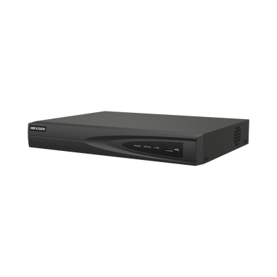 Imagen de NVR 8 Megapixel (4K) (Compatible con Cámaras ACUSENSE) / 8 canales IP / 8 Puertos PoE+ / 1 Bahía de Disco Duro / Salida de Vídeo en 4K / 300 Metros PoE Modo Extendido