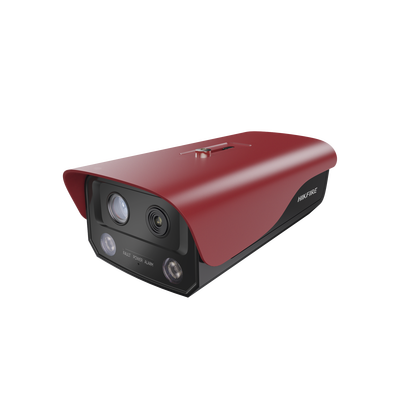 Imagen de (HikFire) Cámara IP de Detección Térmica de Incendios / Detección de Llamas y Temperaturas Anormales / 4 Megapíxel (Lente Óptico) + 1 Megapíxel (Lente Térmico) / Compatible con Hik-Connect