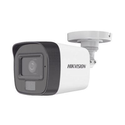 Imagen de Bala TURBOHD 2 Megapixel (1080p) / Lente 2.8 mm / Dual Light (30 mts IR EXIR + 20 mts Luz Blanca) / Micrófono Integrado / Gran Angular 101° / Exterior IP67 / 4 Tecnologías