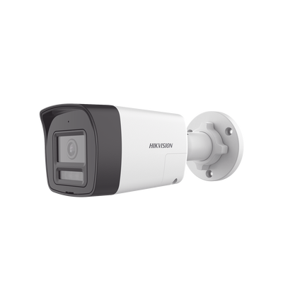 Imagen de [Audio Bidireccional + Dual Light + ColorVu] Bala TURBOHD 2 Megapixel (1080p) / Lente 2.8 mm / 30 mts IR EXIR + 20 mts Luz Blanca / Micrófono y Bocina Integrado / Exterior IP67 / Metal / dWDR