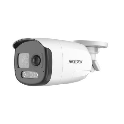 Imagen de [ColorVu] Bala TURBOHD 2 Megapixel (1080p) / Imagen a Color 24/7 / Lente 2.8 mm / Luz Blanca 40 mts / Exterior IP67 / WDR 130 dB / Sensor PIR / Sirena Integrada / Salida de Audio Estrobo ROJO - AZUL / Micrófono Integrado