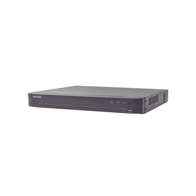 Imagen de DVR 16 Canales TURBOHD + 16 Canales IP / 8 Megapixel (4K) / Audio Bidireccional / ACUSENSE / Reconocimiento Facial / 2 Bahías de Disco Duro / Salida de Video en 4K / H.265+