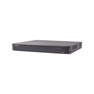 Imagen de DVR 8 Canales TURBOHD + 8 Canales IP / 8 Megapixel (4K) / Audio de dos vías por Coaxitron / ACUSENSE / Reconocimiento Facial / 1 Bahía de Disco Duro / Salida de Video en 4K / H.265+