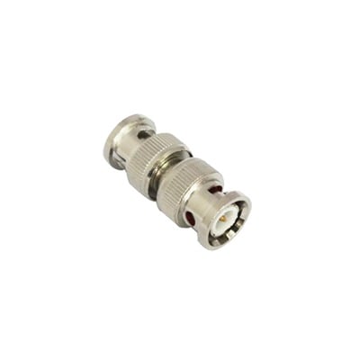 Imagen de Adaptador tipo barril para 75 Ohm, de conector BNC macho a BNC macho, Níquel/ Oro/ Teflón.