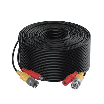 Imagen de Cable Coaxial Siames (Mini RG59) + Alimentación / 10 Metros de Distancia / CCA / Soporta 1080p (2 Megapixel) hasta 4K (8 Megapixel)  / Uso Interior y Exterior