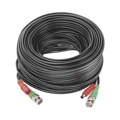 Imagen de Cable coaxial ( BNC RG59 ) + Alimentación / SIAMÉS / 20 Metros / Aleación Cobre + Aluminio CCA / Para Cámaras 4K  / Uso interior y exterior