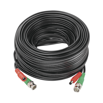 Imagen de Cable coaxial ( BNC RG59 ) + Alimentación / SIAMÉS / 20 Metros / 100 % COBRE / Para Cámaras 4K  / Uso interior y exterior