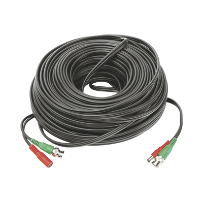 Imagen de Cable coaxial ( BNC RG59 ) + Alimentación / SIAMÉS / 50 Metros / 100 % COBRE / Para Cámaras 4K  / Uso interior y exterior