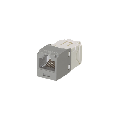 Imagen de Conector Jack RJ45 Estilo TG, Mini-Com, Categoría 6, de 8 posiciones y 8 cables, Color Gris