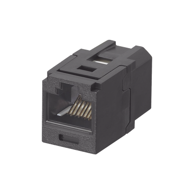 Imagen de Módulo Acoplador RJ45 a RJ45, Mini-Com, Categoría 6, Color Negro