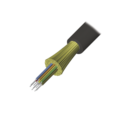 Imagen de Cable de Fibra Óptica de 12 hilos, Interior/Exterior, Tight Buffer, No Conductiva (Dielectrica), Plenum, Multimodo OM4 50/125 optimizada, 1 Metro