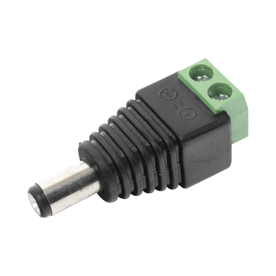 Imagen de Adaptador Macho Tipo Jack de 3.5 mm Polarizado de 12 Vcc / Terminales Tipo Tornillo / Polarizado (+/-) / Ideal para Cámaras de Video Vigilancia.