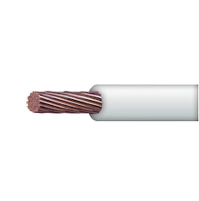 Imagen de ( SLY305 ) Cable 10 awg  color blanco,Conductor de cobre suave cableado. Aislamiento de PVC, autoextinguible. (Venta por Metro)