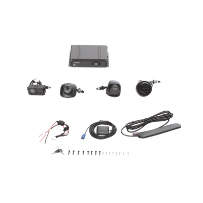 Imagen de Kit DVR Móvil 1080P / Incluye 4 Cámaras TURBOHD 1080P / Modulo 4G y GPS / Soporta Memoria SD / Visualización por HikConnect Teams